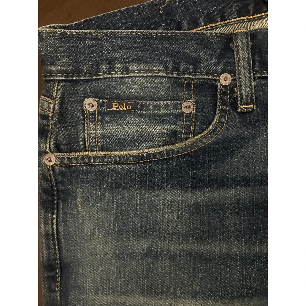 Polo Ralph Lauren Sullivan Slim Jeans Mens 34X30  Blue Stretch Denim